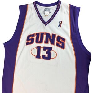 Phoenix Suns Basketball Jersey Mens Tall 56 White NBA Steve Nash Stitched Reebok